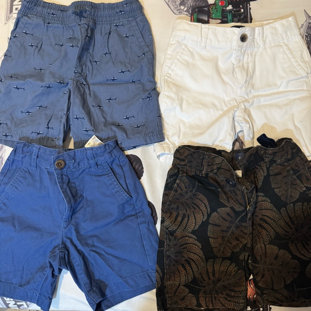 The Children's Place Kids Shorts - Blue, White, Black